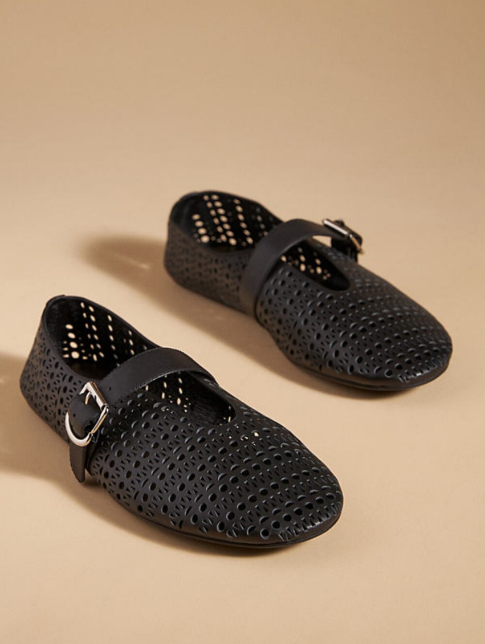 EUC Jeffrey Campbell Shelly Lsr Mary Jane Flats in Black